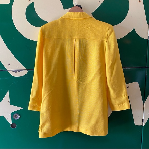 Vintage Christian Dior Sunshine Yellow Blazer - Picture 9 of 10